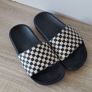 Vans Checkerboard Kids sz 1 Slides
